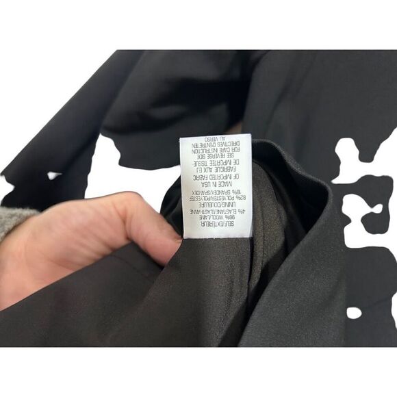 Theory Notch Lapel Button Front Single Breasted Blazer Jacket Black Size 0 - Picture 10 of 16